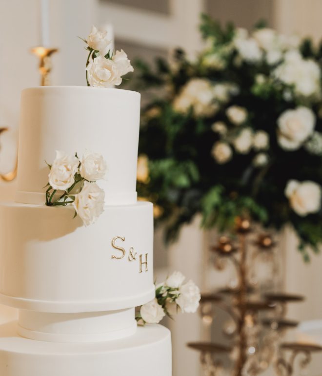 Dulce elegante de boda